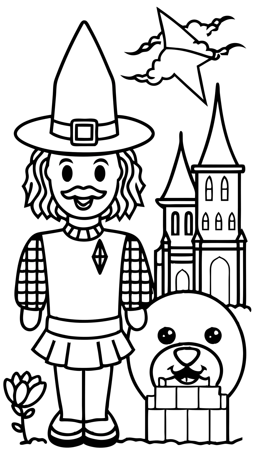 Páginas para colorear de Wizard of Oz